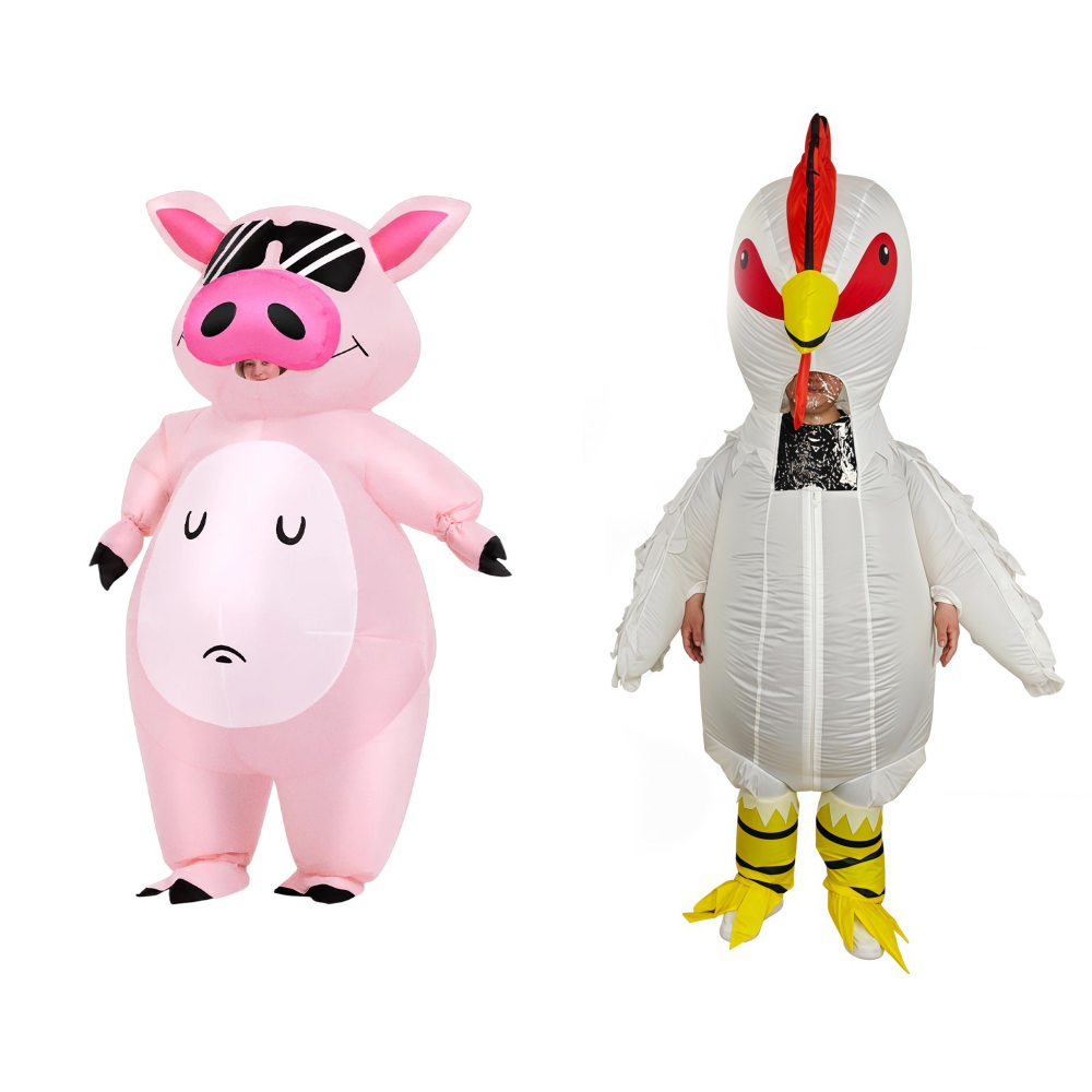 Cocktail Shaker Set - 漫画動物子豚のインフレータブルコスチューム アニメピンクスーツ カーニバル プリム ハロウィンパーティー コスプレコスチューム