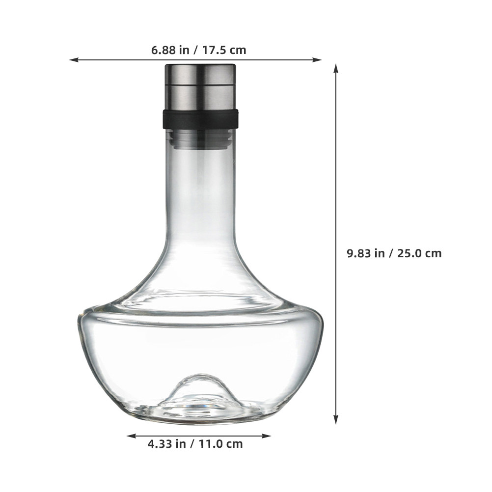 ワインデキャンター1個、1000ml、手で持てる、ブランデー - Wine Aerator Pour のレビューと価格