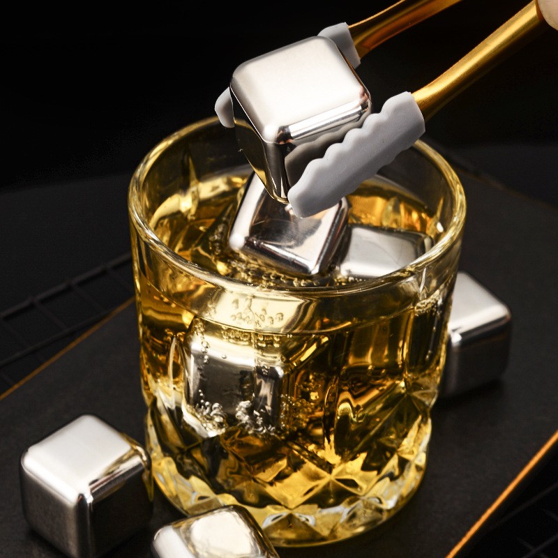 ステンレスウイスキー氷石、アイスキューブ、金属ウイスキー石、 - Whisky Beer And Wine のレビューと価格