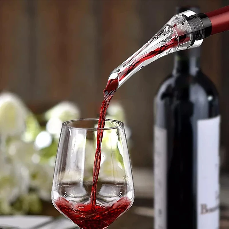 ワイン用エアレーター付きデキャンタ1個。ワインの泡立ちを良く - Wine Aerator Pour のレビューと価格